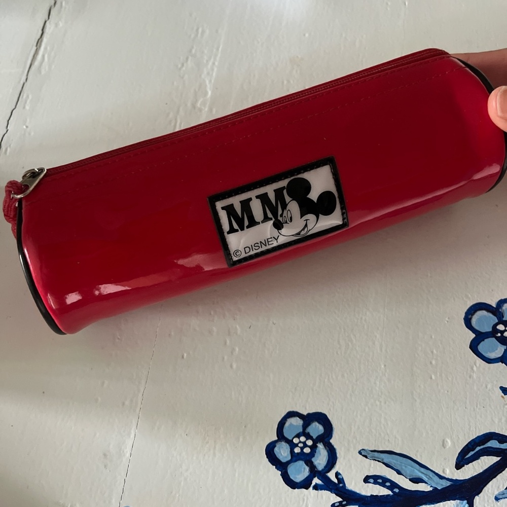 Red mickey mouse pencil case